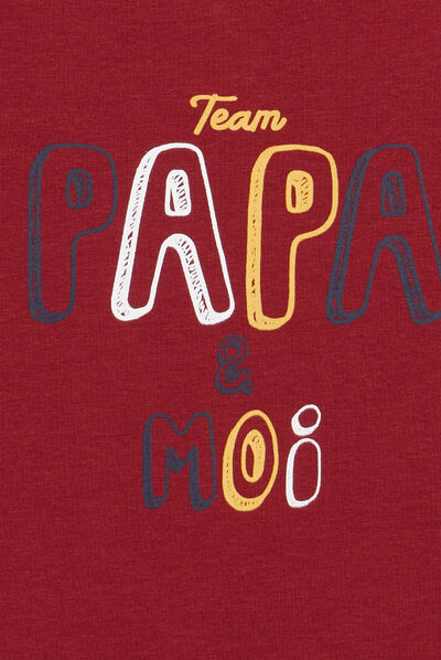 T-shirt avec col roulé rouge foncé bébé garçon