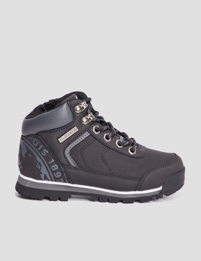 Bottines à lacets Trappeur Babino noir garçon