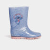Bottes de pluie paillettes Stitch bleu fille