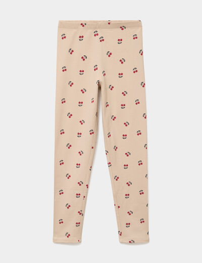 Legging taille &eacute;lastiqu&eacute;e coton ficelle fille