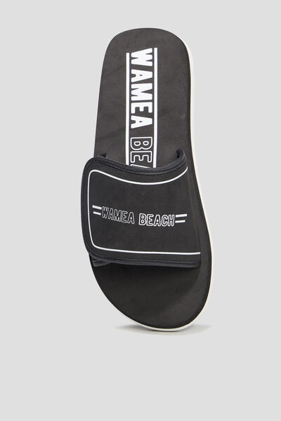 Mules &agrave; scratchs noir homme