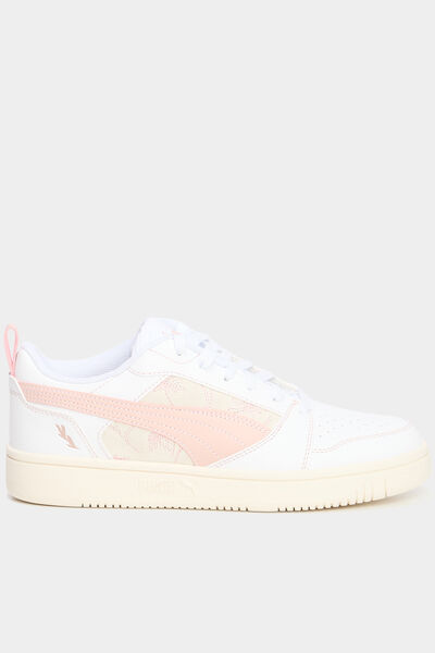 Tennis basses &agrave; lacets Puma rose femme