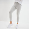 Legging 7/8 &egrave;me taille &eacute;lastiqu&eacute;e gris clair femme