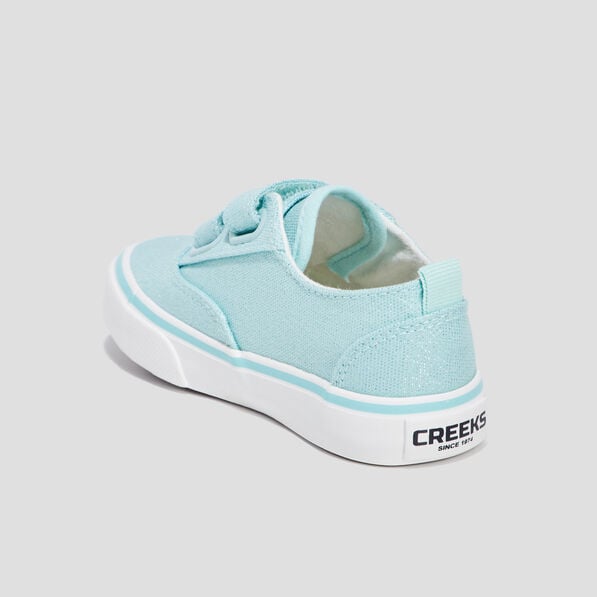 tennis en toile a scratchs creeks bleu turquoise fille Tennis en toile à scratchs Creeks bleu turquoise fille