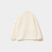 Veste sherpa col camionneur zipp&eacute; blanc gar&ccedil;on