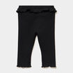 Legging c&ocirc;tel&eacute; &agrave; volants noir b&eacute;b&eacute; fille