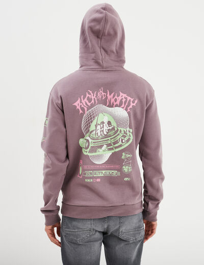 Sweat hoodie à capuche Rick et Morty parme homme