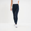 Jegging skinny taille haute denim blue black femme