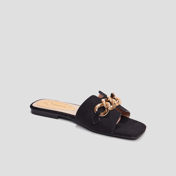 mules avec chaines mosquitos noir femme Mules avec chaînes Mosquitos noir femme
