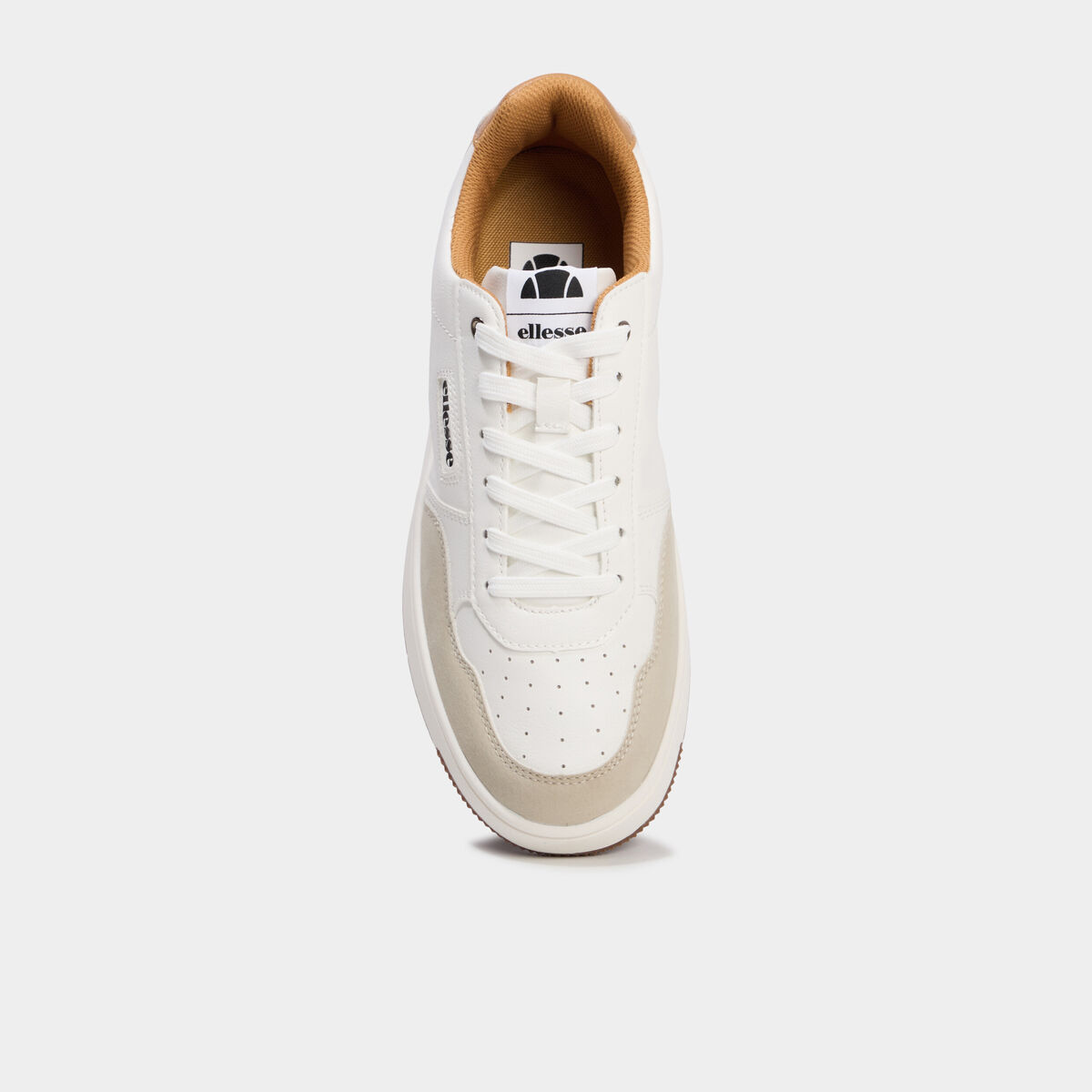 Baskets &agrave; lacets Ellesse jaune moutarde homme