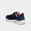 Baskets running &agrave; scratchs bleu marine fille