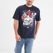 T-shirt manches courtes coton Avengers bleu marine homme