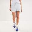 Short de jogging molletonn&eacute; ajust&eacute; bleu clair femme