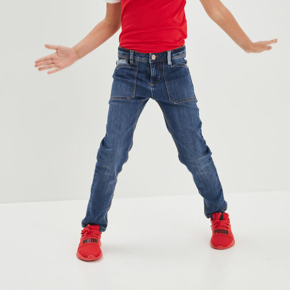 jeans slim creeks denim double stone garcon Jeans slim Creeks denim double stone garçon