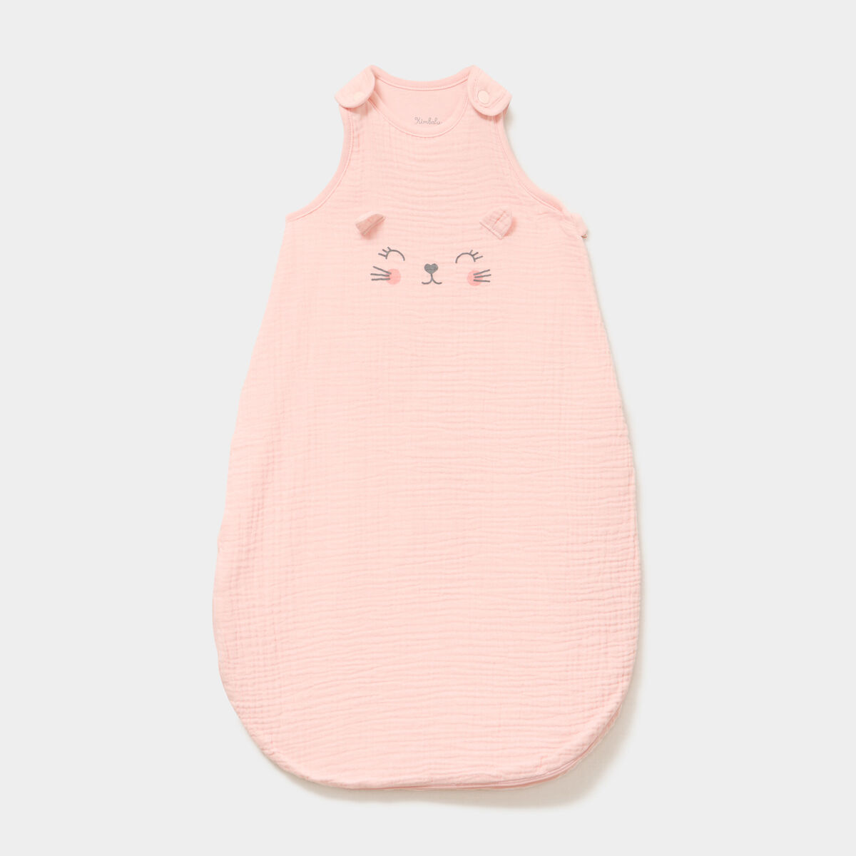 Gigoteuse sans manches gaze coton TOG 1 rose clair b&eacute;b&eacute;