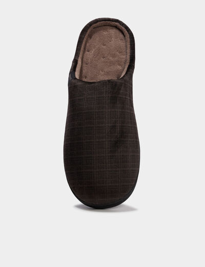 Chaussons mules Isotoner Ergonomie vert kaki homme