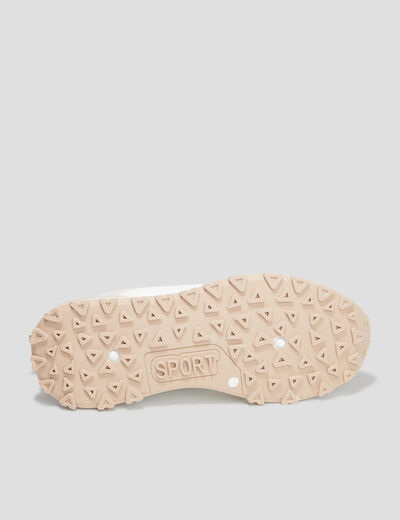 Baskets running bi-matière Creeks blanc femme