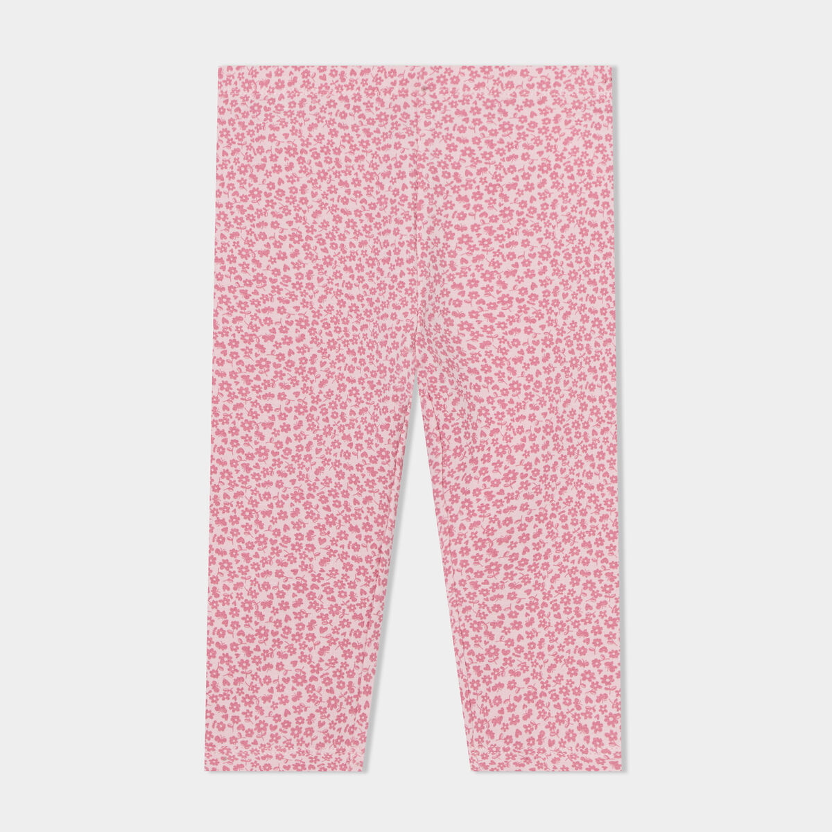 Legging molletonné rose clair bébé fille