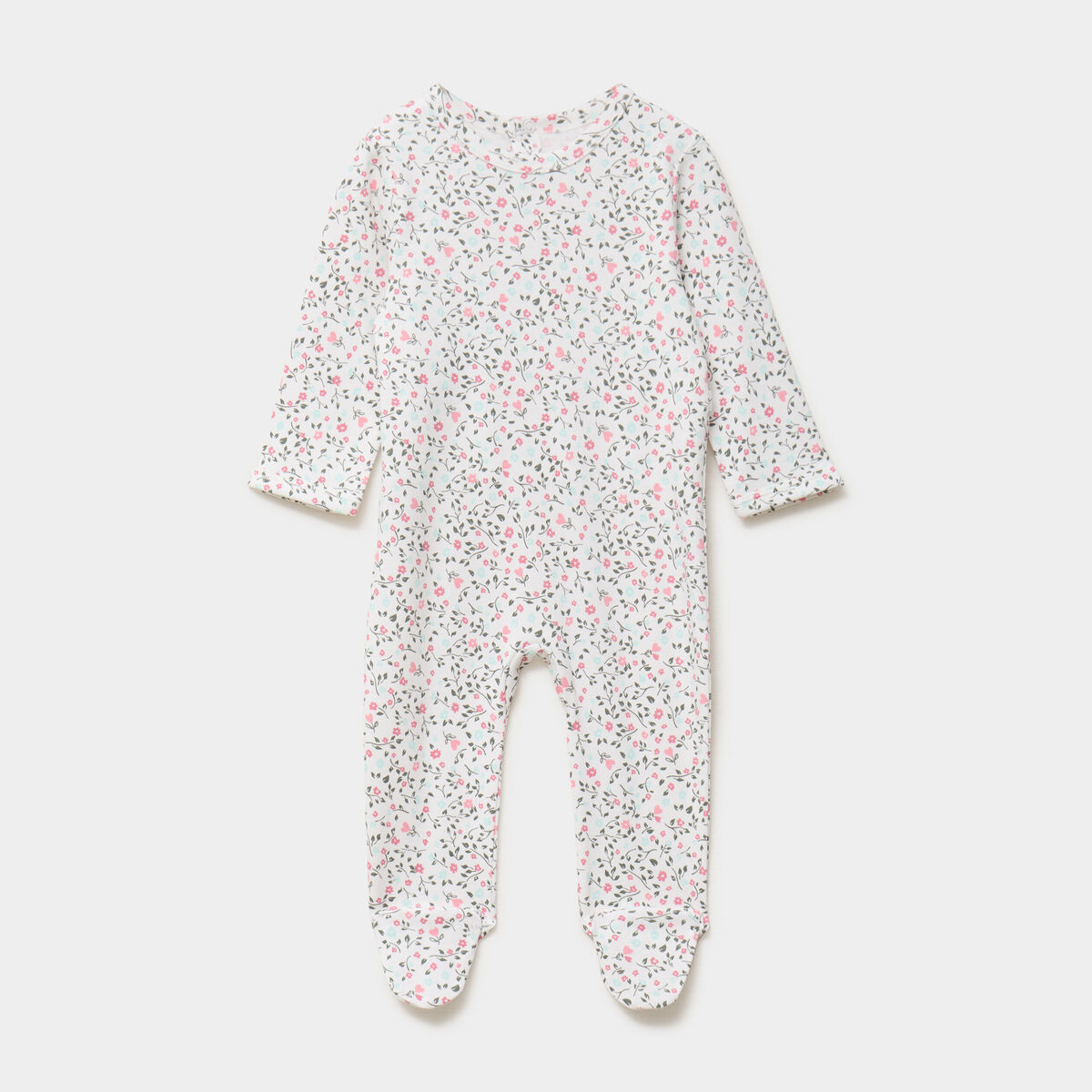 Dors-bien coton avec manches longues beige b&eacute;b&eacute;