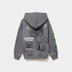 Sweat hoodie 1 poche &agrave; capuche Minecraft gris fonc&eacute; gar&ccedil;on