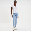 Legging taille haute bleu gris femme