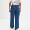 Jeans wide leg taille élastiquée Creeks denim stone femme