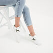Tennis à lacets détails pailletés Creeks vert kaki femme