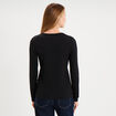 T-shirt thermique Damart x Trappeur noir femme