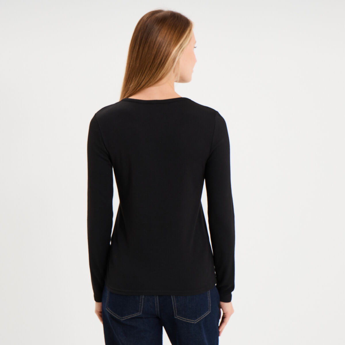 T-shirt thermique Damart x Trappeur noir femme