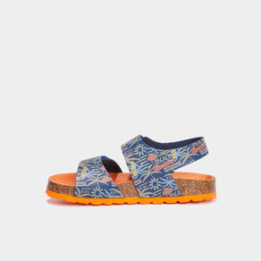 Sandales à scratchs Kickers bleu marine garçon