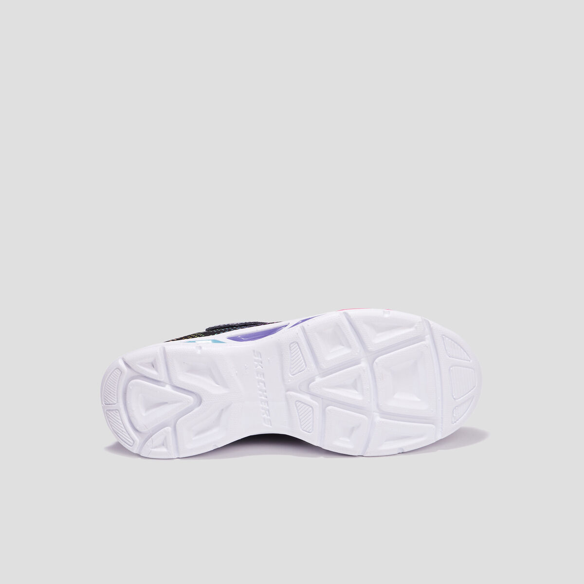 Baskets running lumineuses Skechers noir fille
