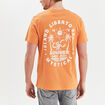 T-shirt manches courtes en coton Liberto orange clair homme