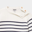 Pull marini&egrave;re col rond manches longues ivoire b&eacute;b&eacute; gar&ccedil;on