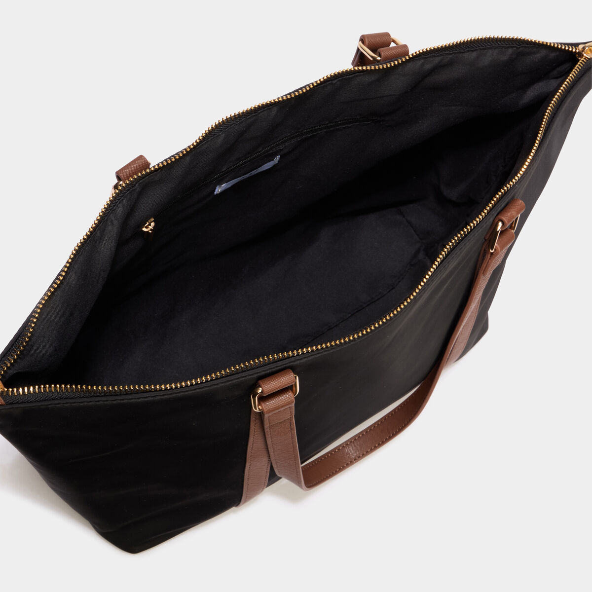 Sac cabas avec anses noir femme