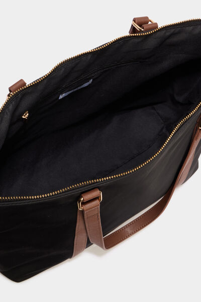 Sac cabas avec anses noir femme