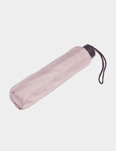 Parapluie compact pliable taupe mixte