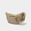Sac banane effet velours c&ocirc;tel&eacute; vert kaki femme