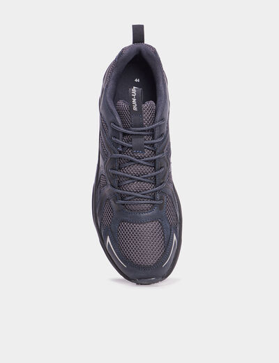 Baskets running à lacets noir homme