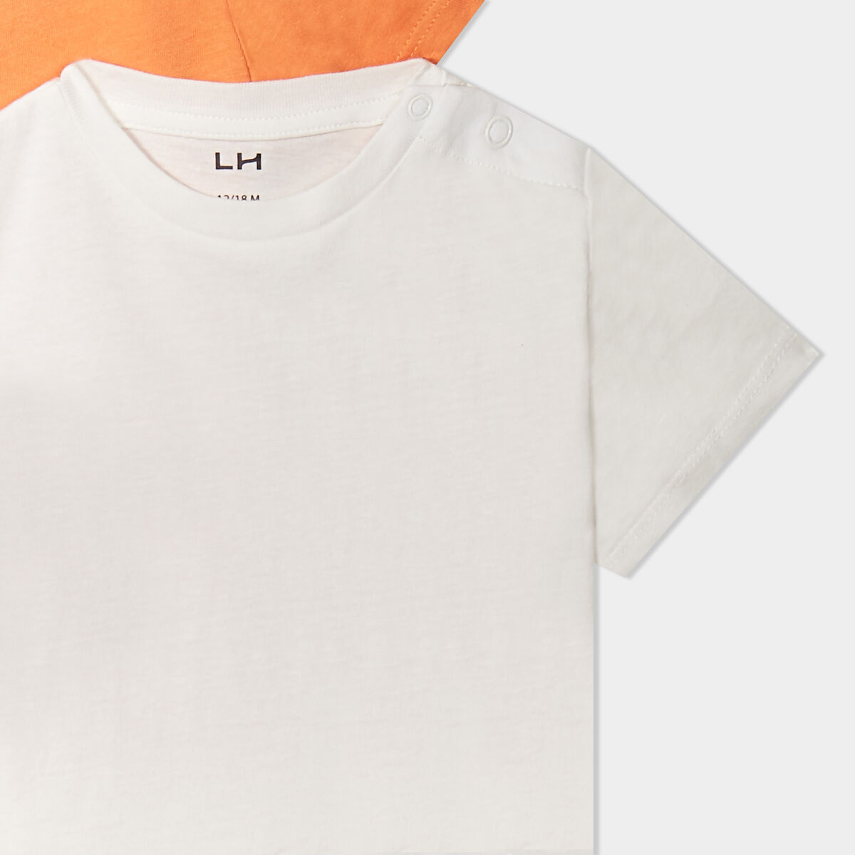 Lot de 4 t-shirts manches courtes coton blanc bébé garçon