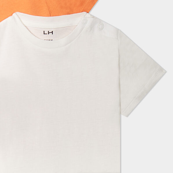 Lot de 4 t-shirts manches courtes coton blanc bébé garçon