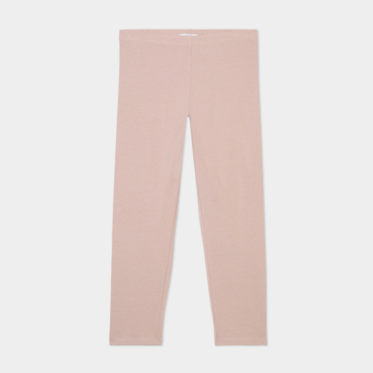 Legging 7/8ème taille élastiquée marron clair femme