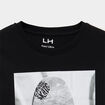 T-shirt manches longues coton noir gar&ccedil;on