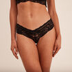 Shorty en dentelle noir femme