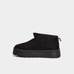 Bottines compens&eacute;es fourr&eacute;es Creeks noir femme
