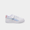 Tennis basses &agrave; scratchs Puma Caven Holo mauve fille