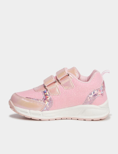 Baskets running lumineuses Minnie rose fille