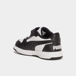 tennis basses a scratchs puma lite noir bebeg Tennis basses à scratchs Puma Lite noir bébé garçon