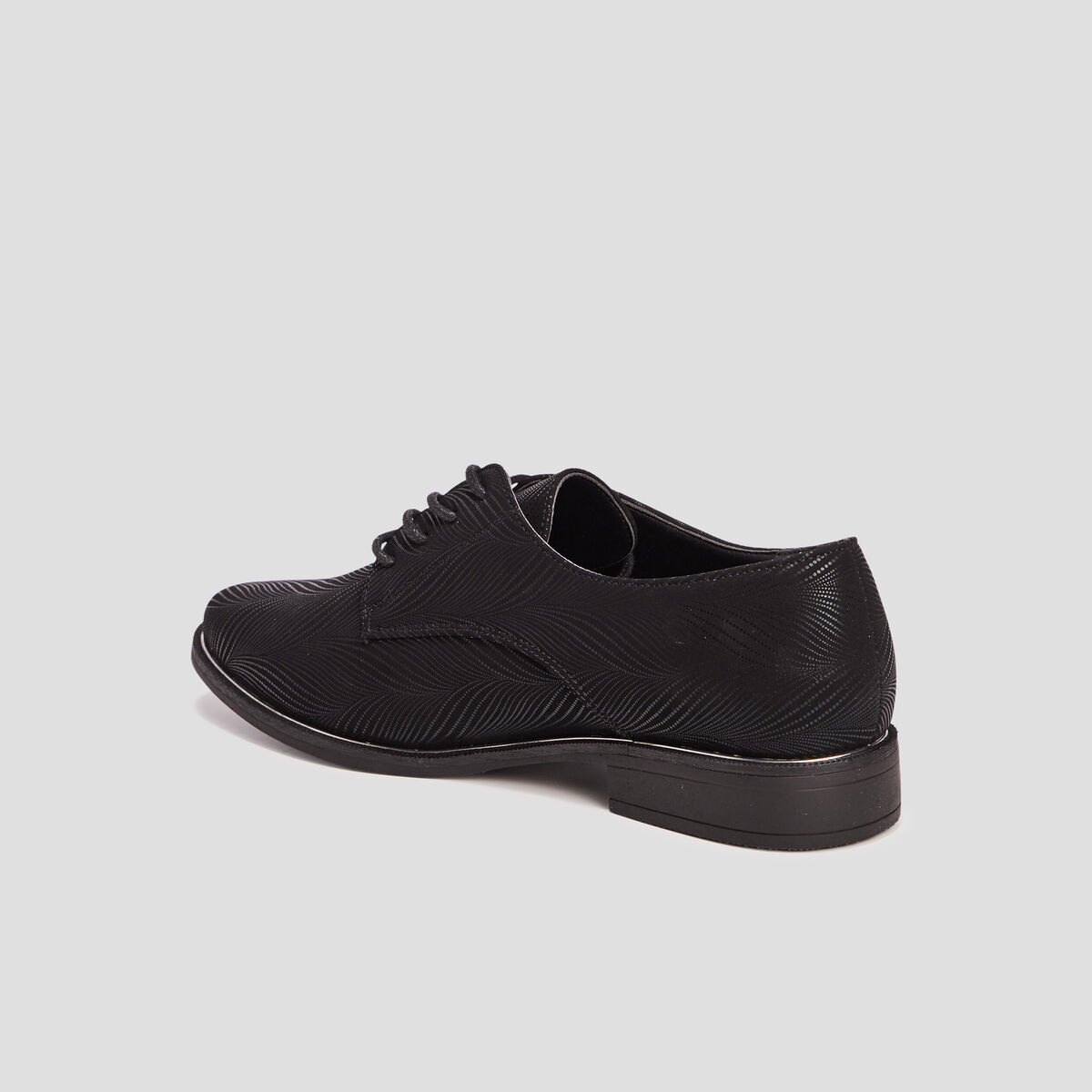 Derbies &agrave; lacets noir femme