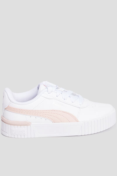 Tennis basses à lacets Puma Carina 2.0 blanc fille