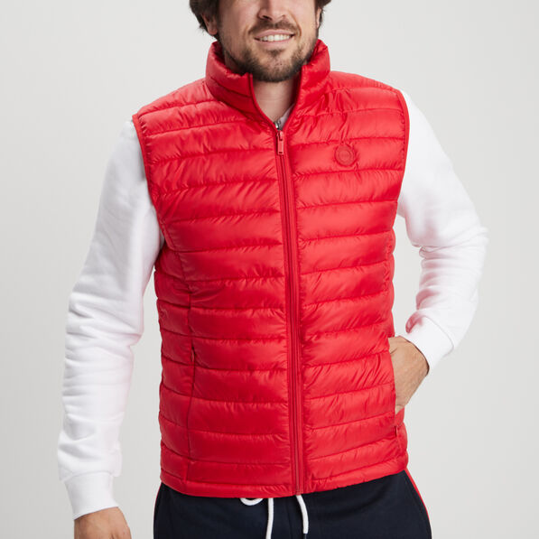 doudoune legere deperlante sans manches rouge homme Doudoune légère déperlante sans manches rouge homme